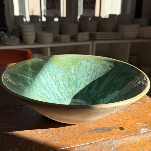 Skål/fad “blågrøn koral”