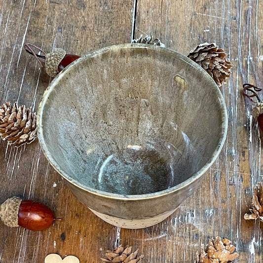 Snack skål - brun krystalløb