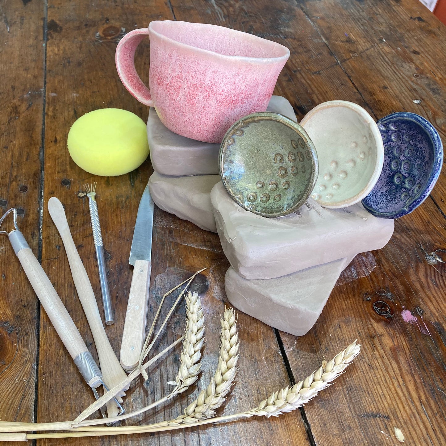 Leg med ler hjemmekasse - Stentøjsglasurer