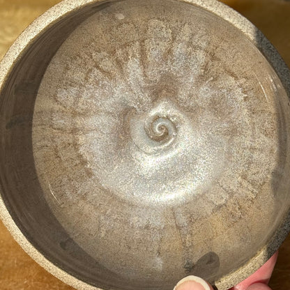 Snack skål lav - brun krystalløb