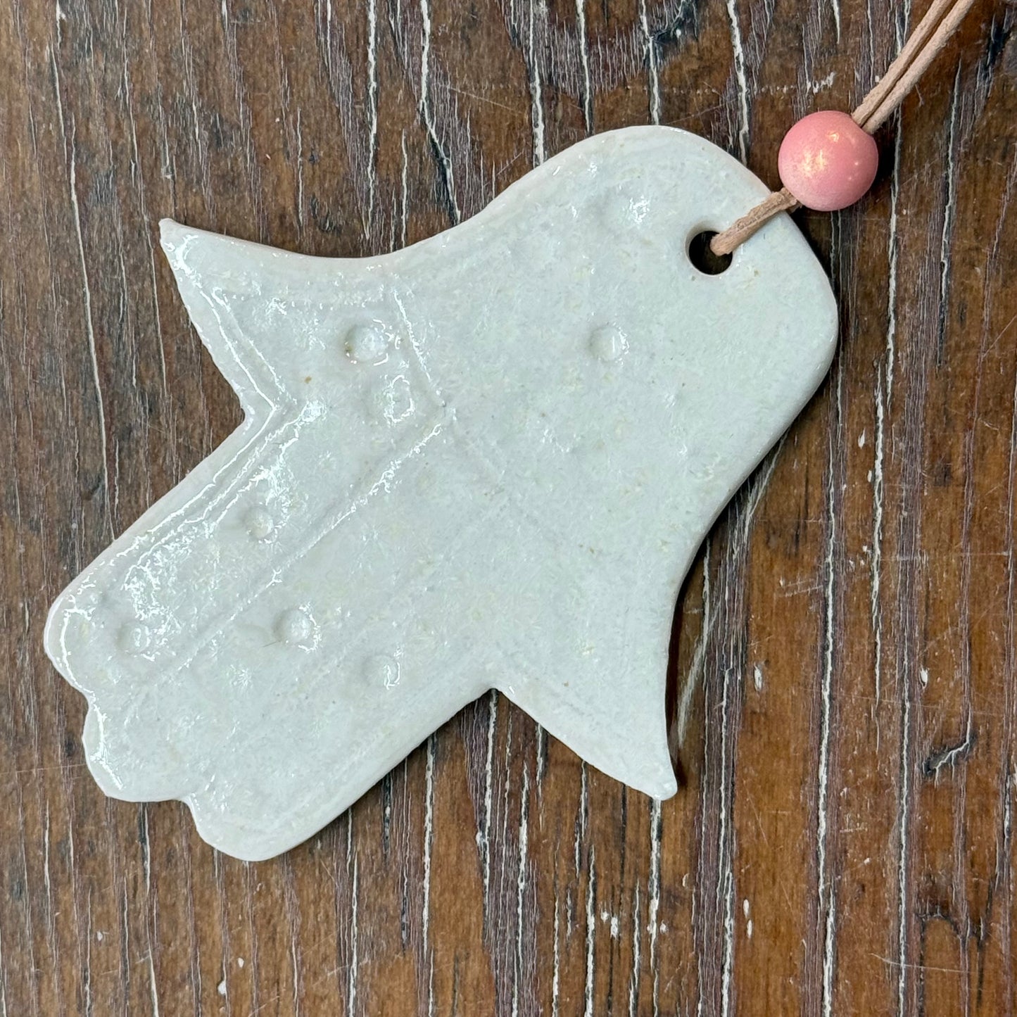 Lille Hamsa Hånd med lædersnor